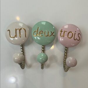 Colorful French Wall Hooks